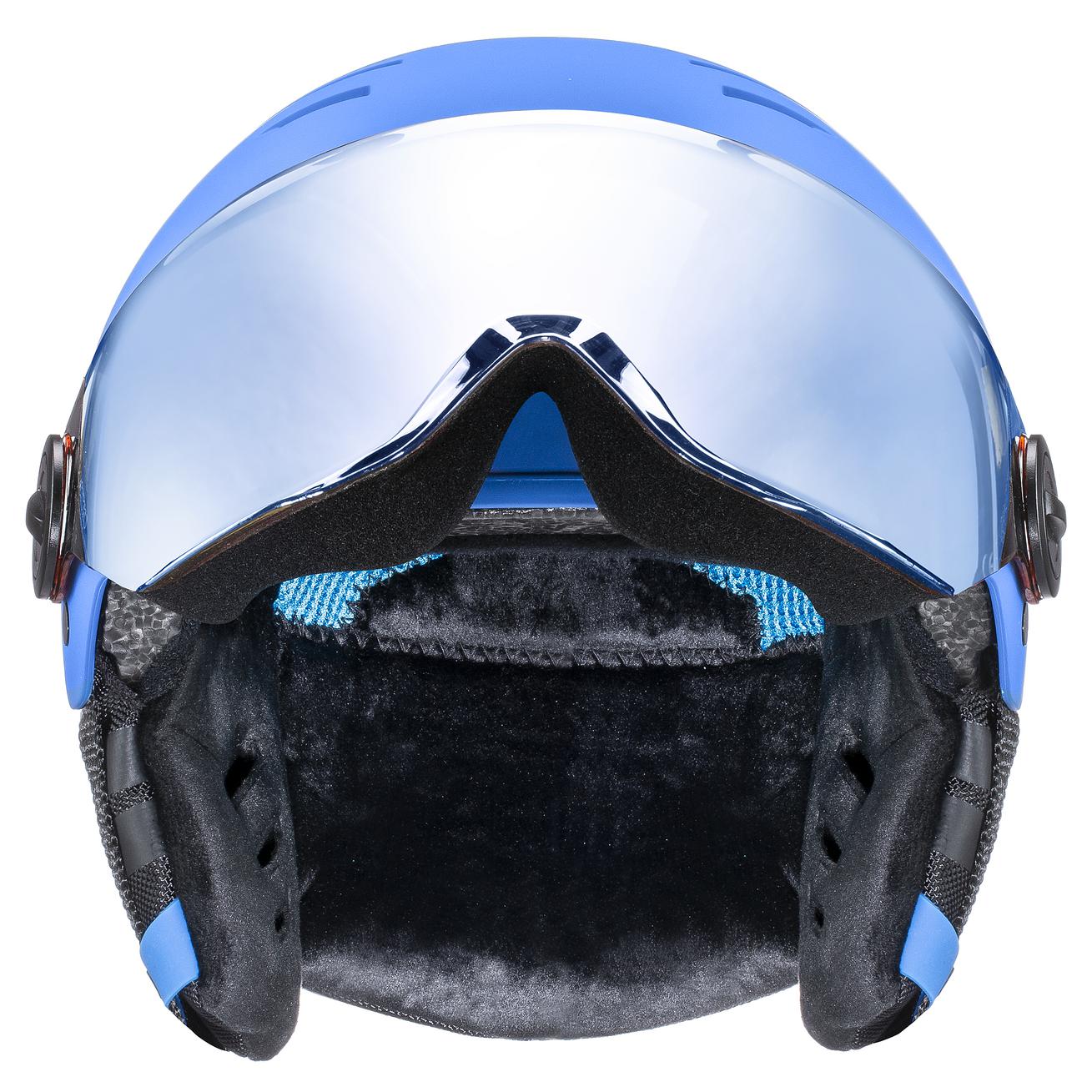 uvex rocket jr visor blue matt | Ski helmets | uvex sports