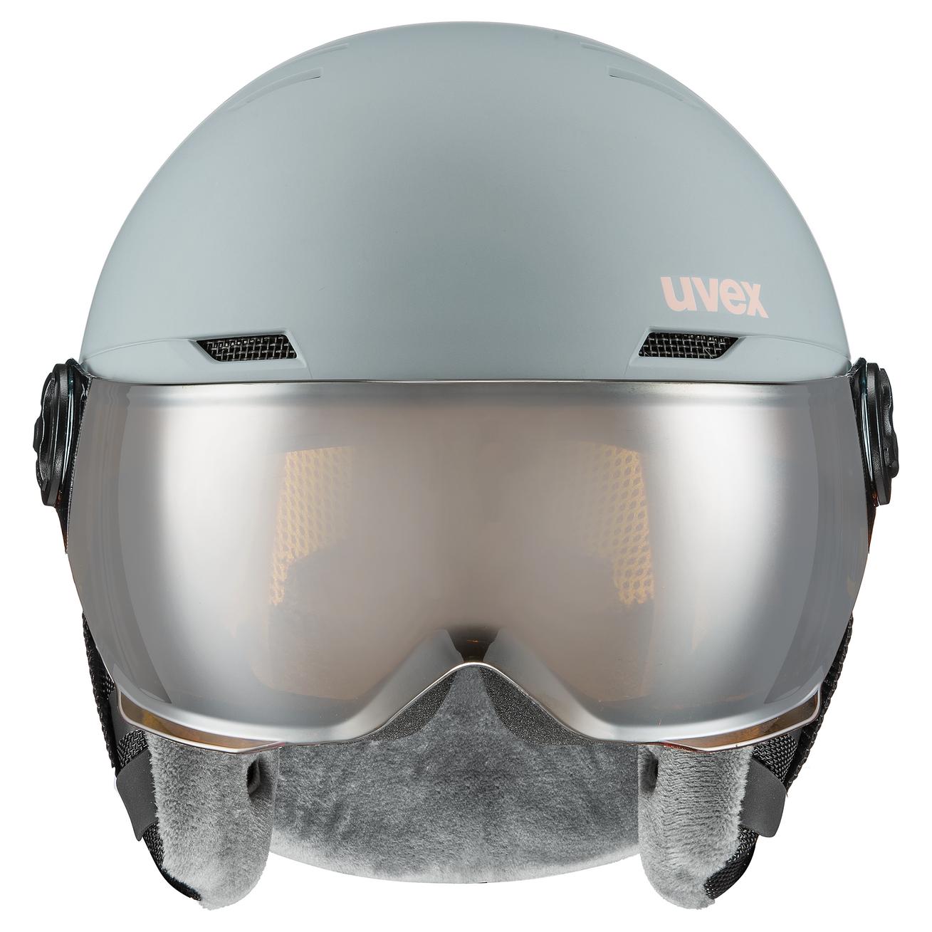 uvex rocket jr visor rhino - blush matt | Ski helmets | uvex sports